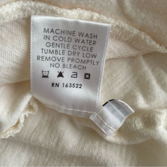 Na Nin Margot Cotton Cropped Sweatshirt Long Sleeve Tee One Size - Picture 7 of 13